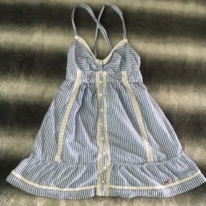 Blue/white pinstripe Hollister dress